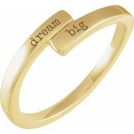 Engravable Bypass Ring
