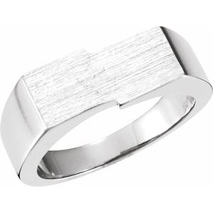16x9 mm Rectangle Signet Ring