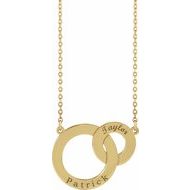 Engravable Interlocking Circles Necklace