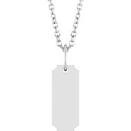 Engravable Dog Tag Necklace or Pendant