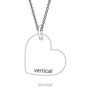 Sterling Silver Be Posh�� Engravable Heart Pendant
