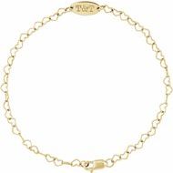 Engravable Heart Link Bracelet