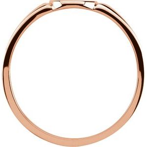 10K Rose Gold Oval Signet Ring