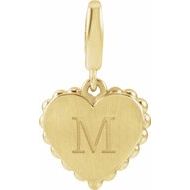 Engravable Heart Charm/Pendant