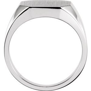 Sterling Silver Octagon Signet Ring