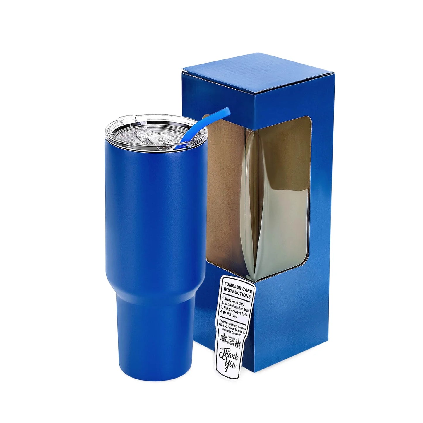 Customizable 40z Tumbler with Removable Handle