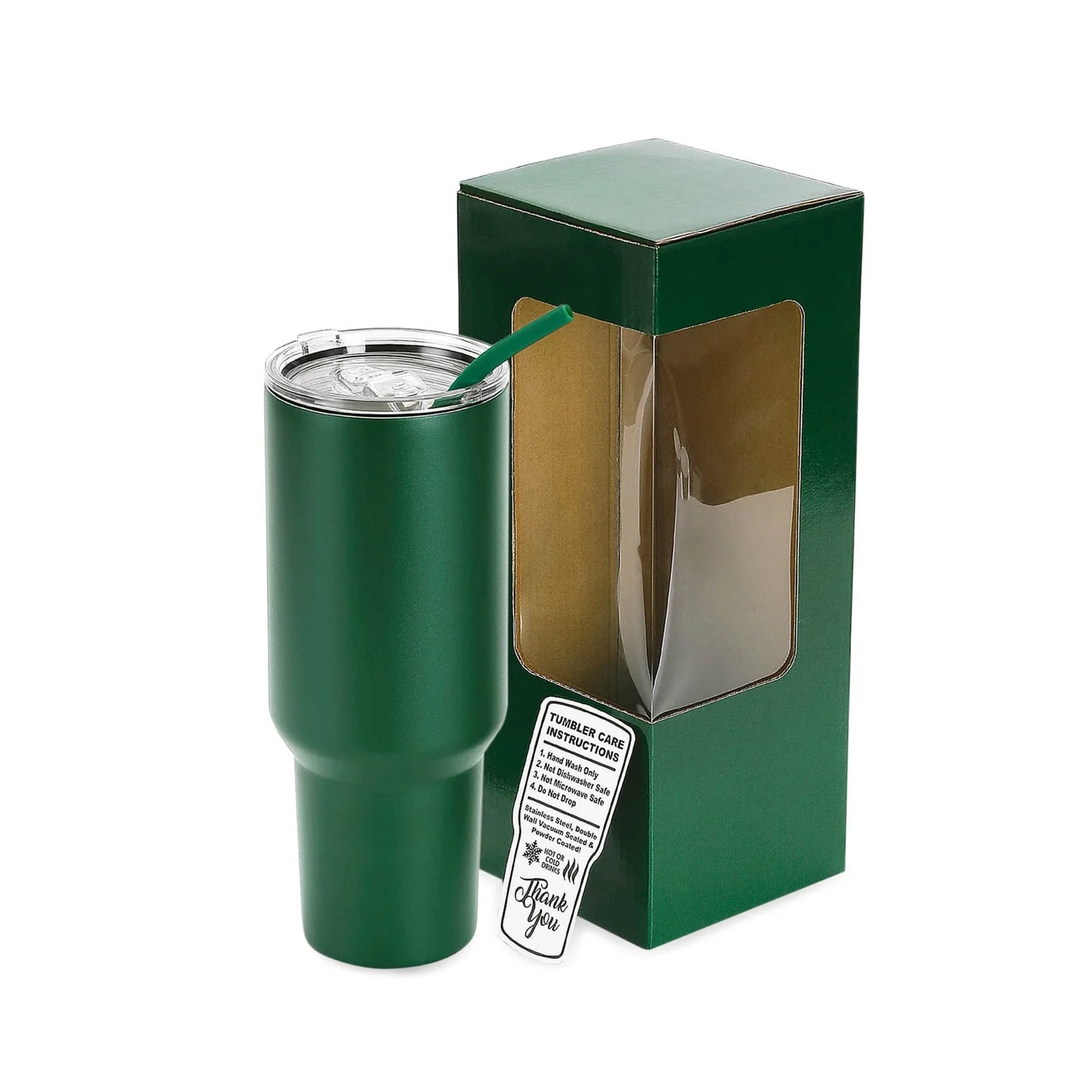 Customizable 40z Tumbler with Removable Handle