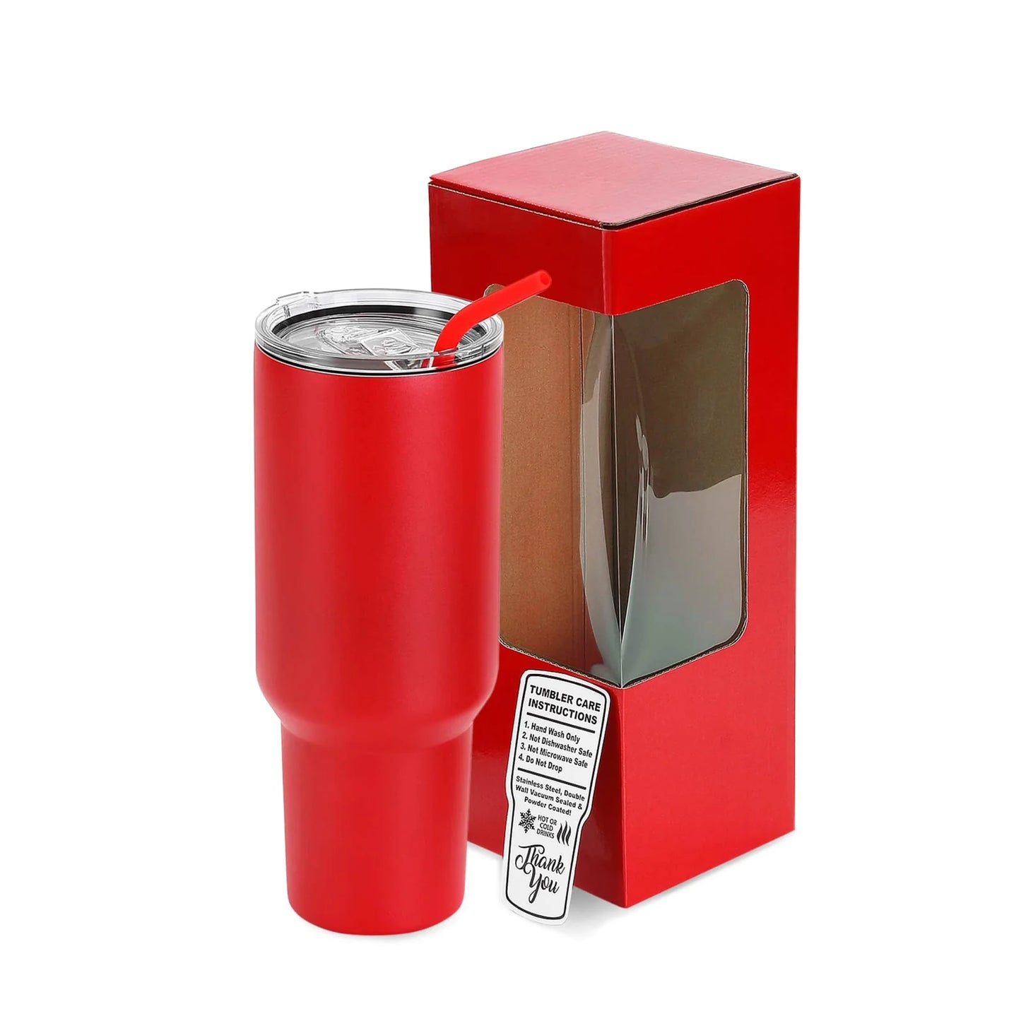 Customizable 40z Tumbler with Removable Handle