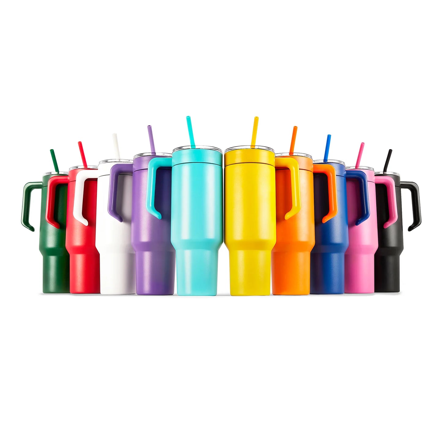 Customizable 40z Tumbler with Removable Handle