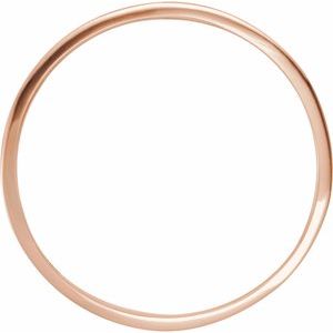 14K Rose Gold Pierced Roman Numeral Date Ring