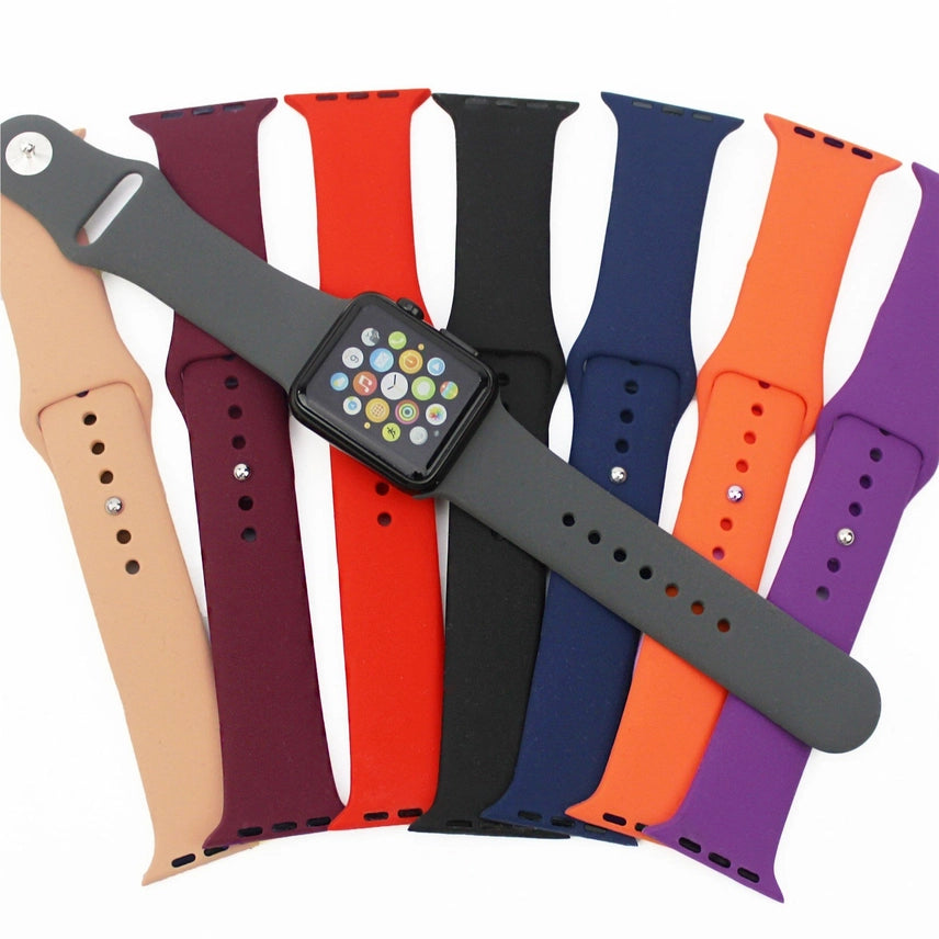 Customizable Silicon Apple Watch Band