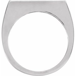 14K White Gold 3 mm Engravable Stackable Ring