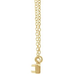 14K Yellow Gold 3 mm Round Bar 17.5" Necklace Mounting