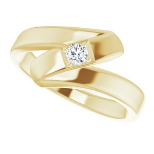 18K Yellow Gold 1-Stone Family Ring Mounting