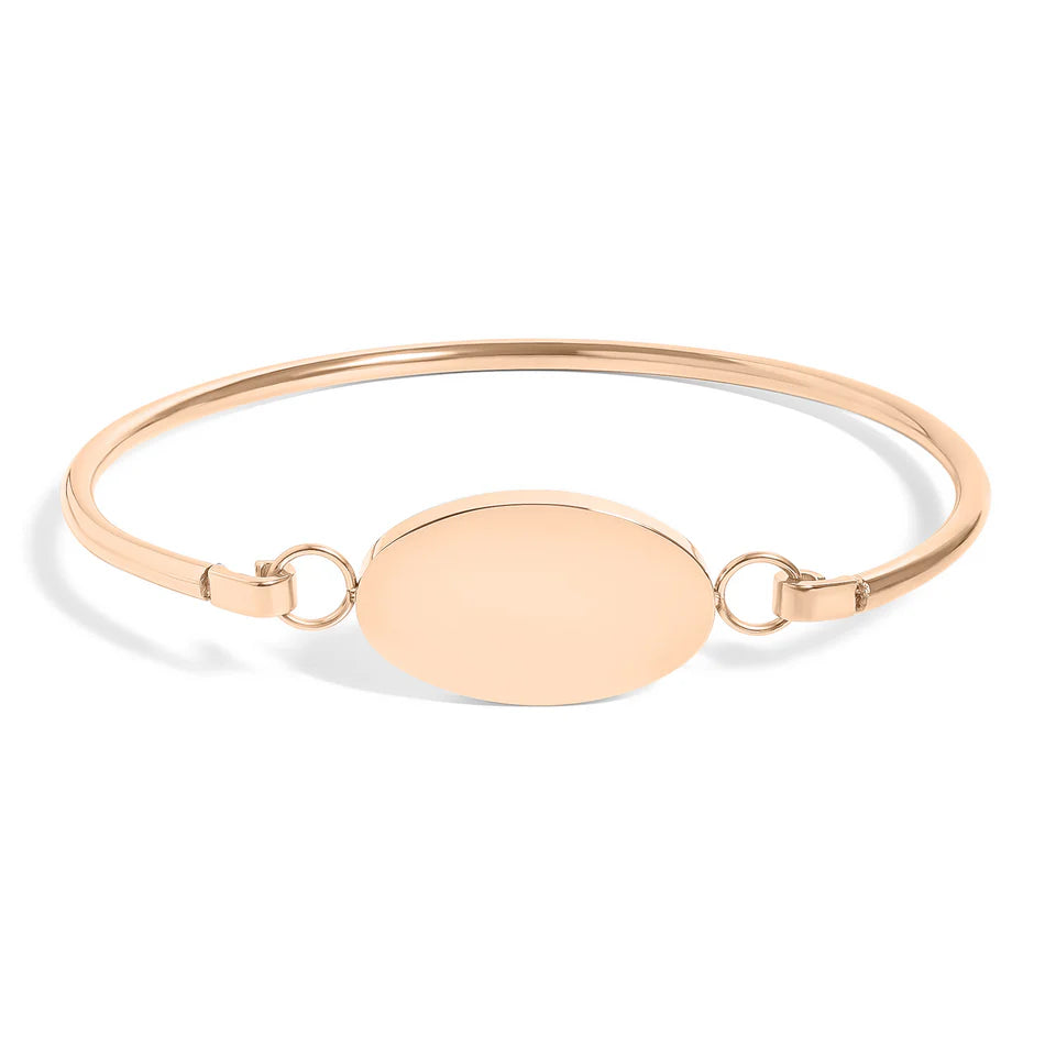 Customizable Oval Engravable Bracelet