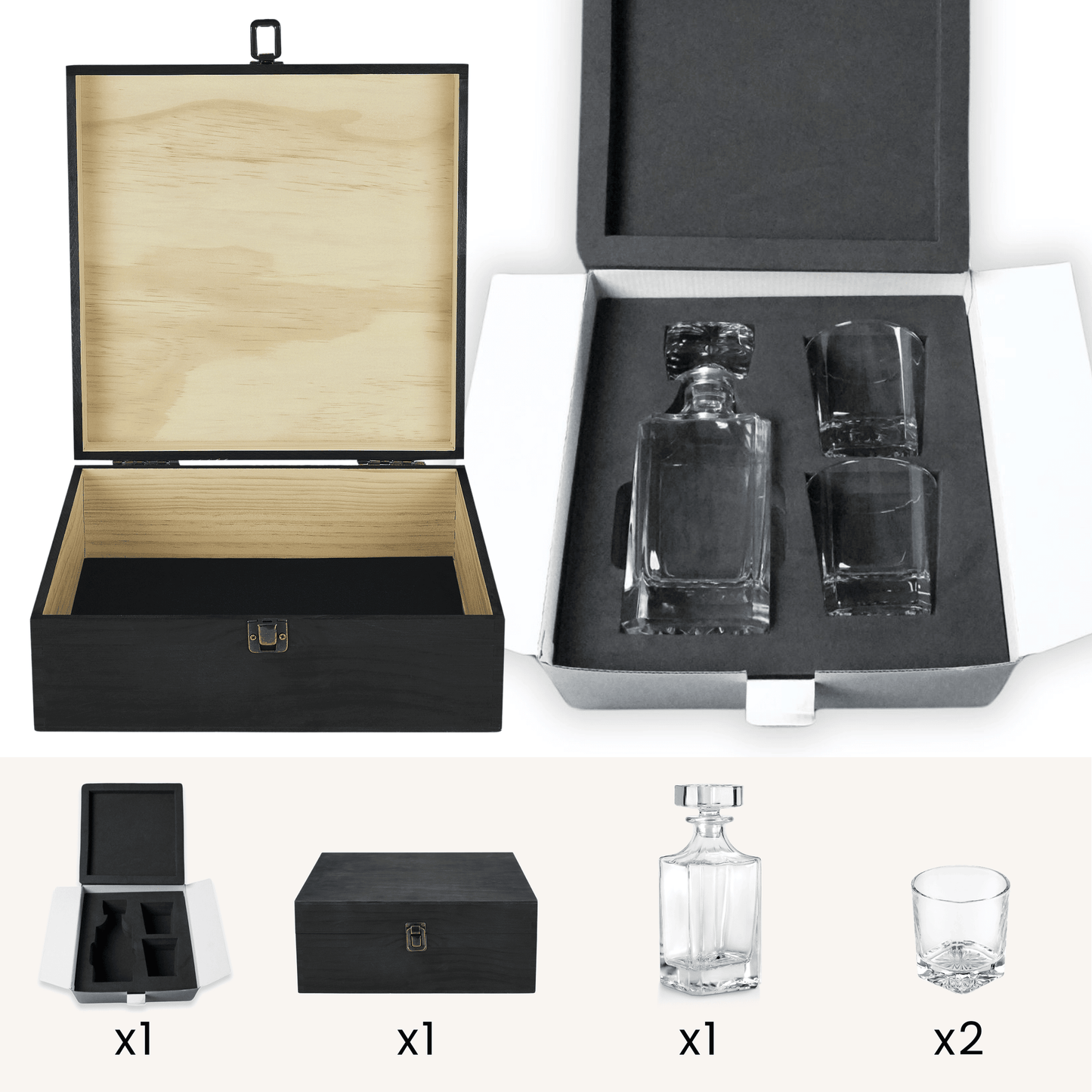 Beverage Glass Decanter Set
