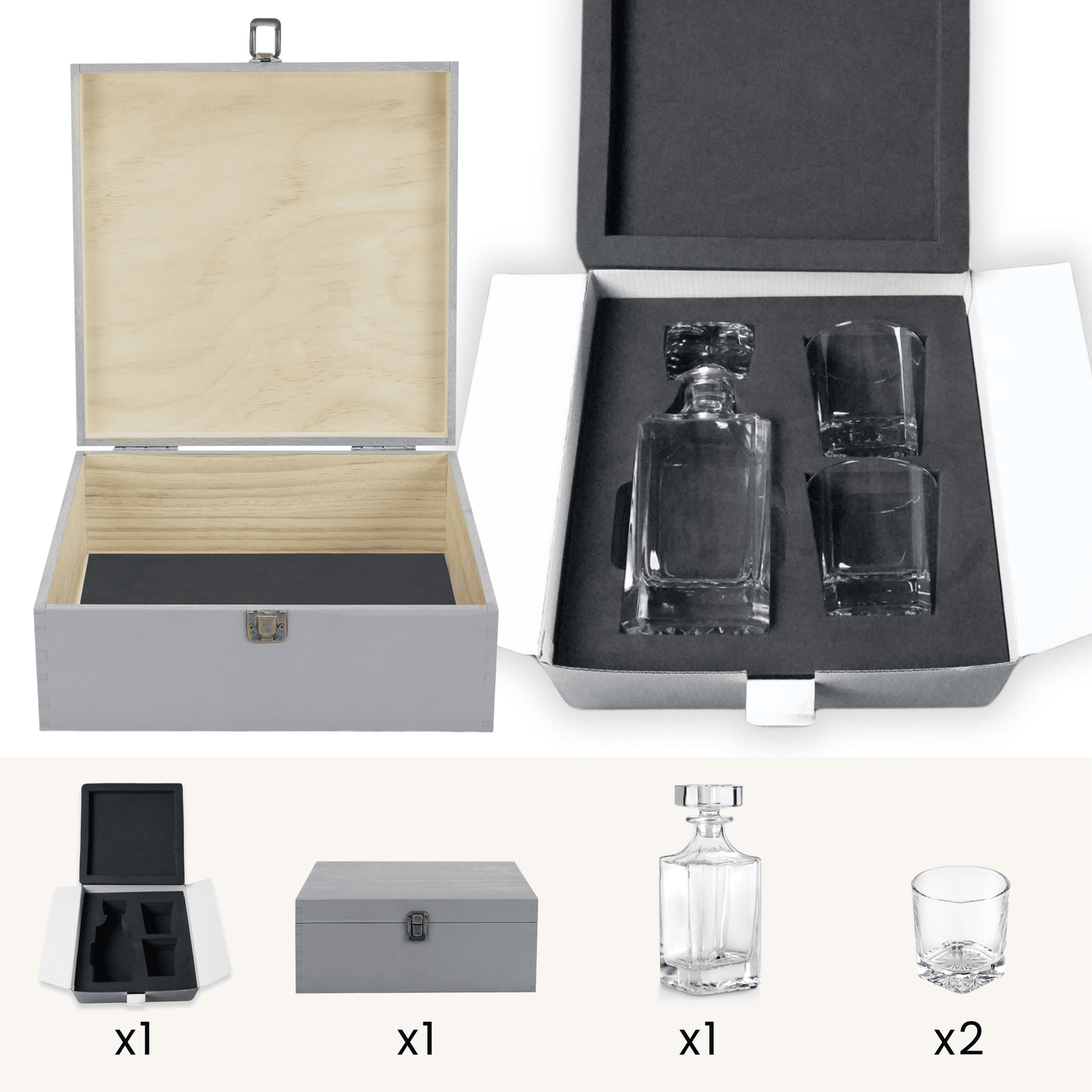 Beverage Glass Decanter Set