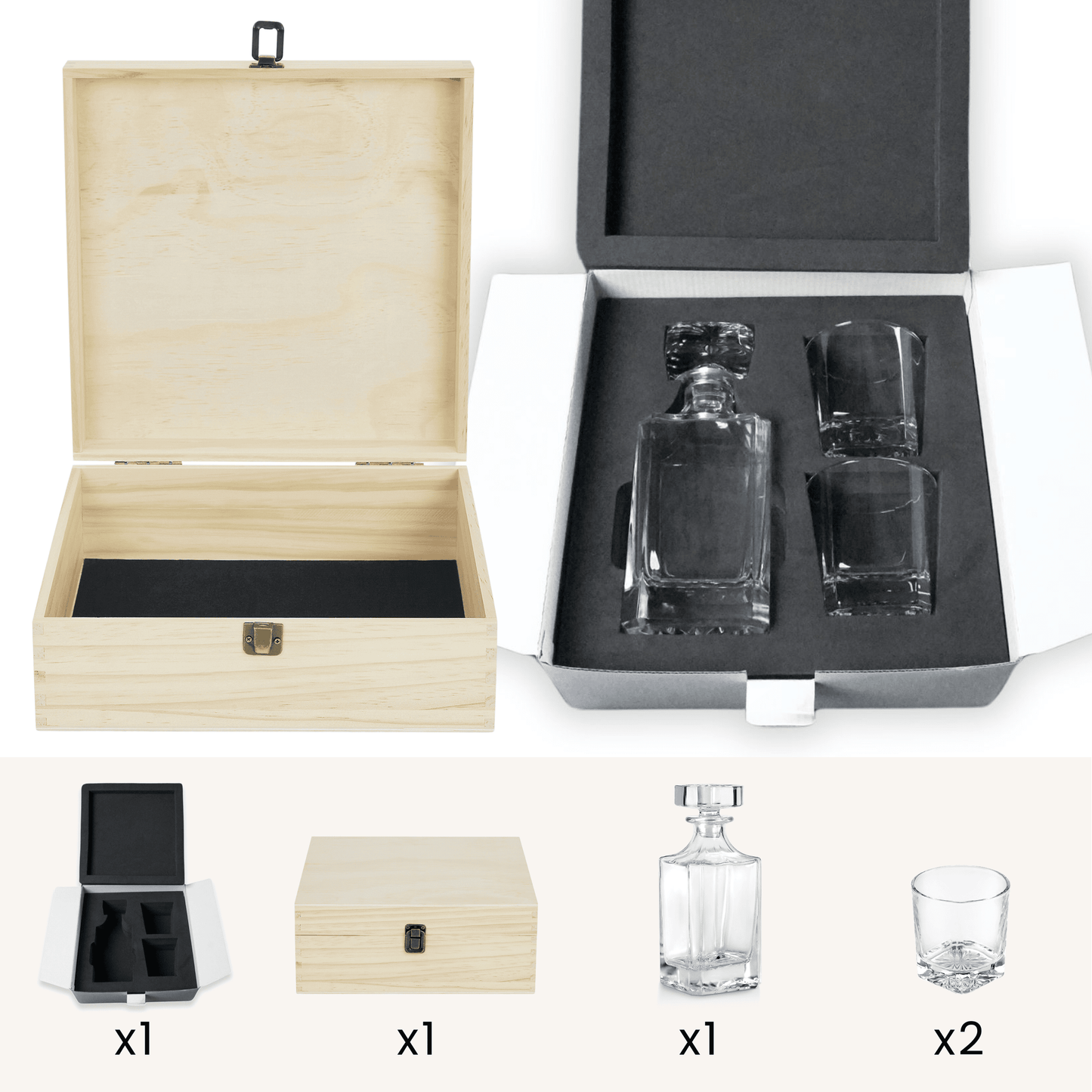 Beverage Glass Decanter Set