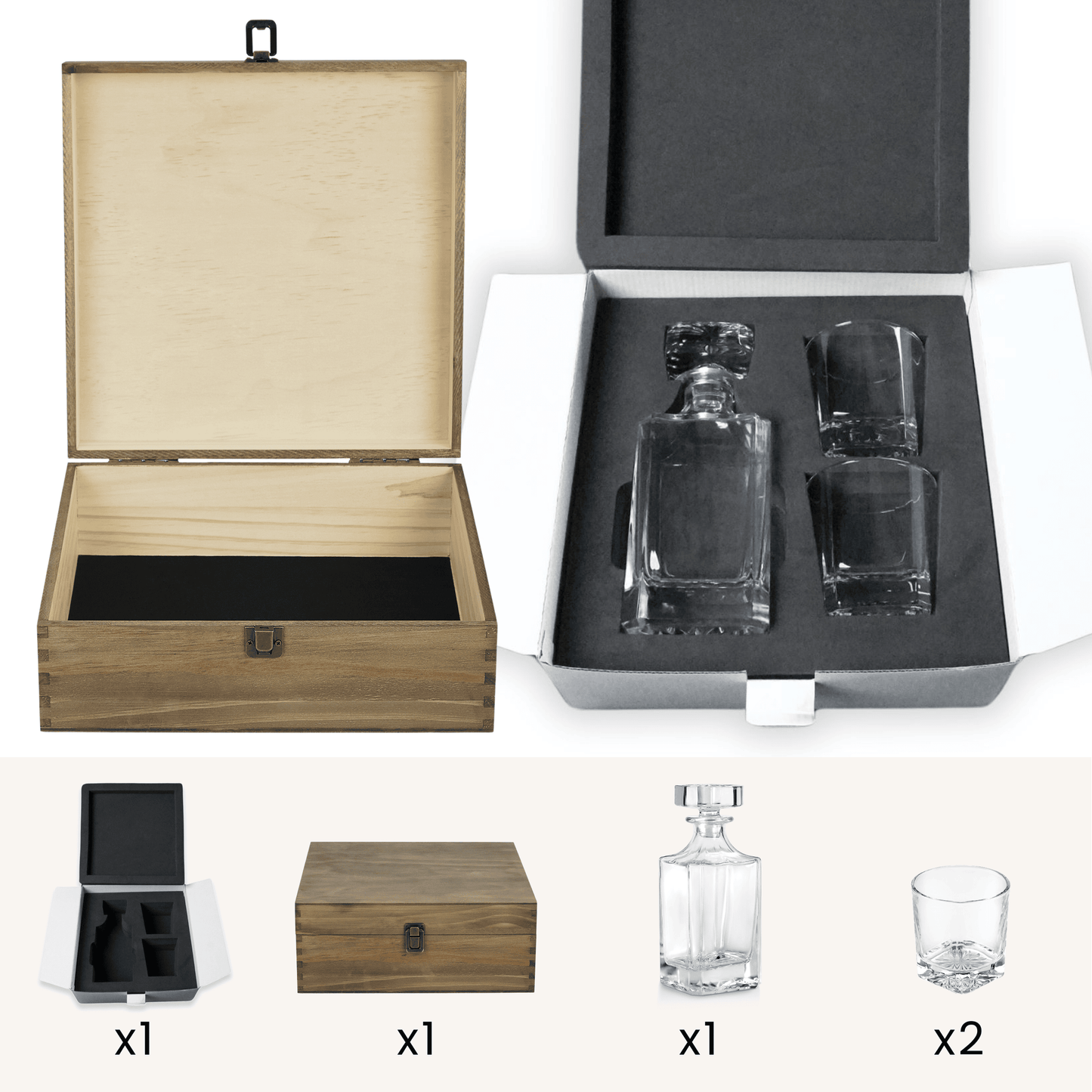 Beverage Glass Decanter Set