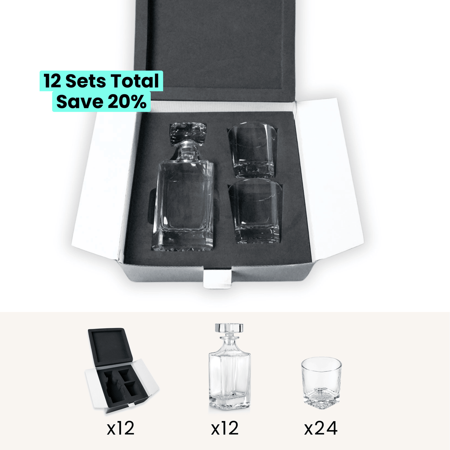 Beverage Glass Decanter Set