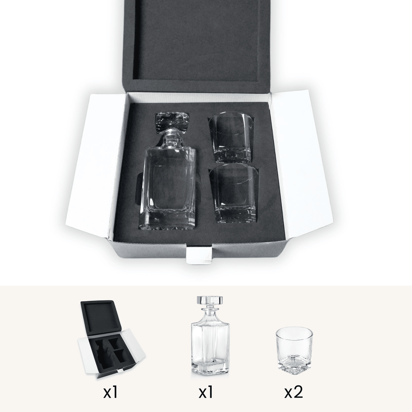 Beverage Glass Decanter Set