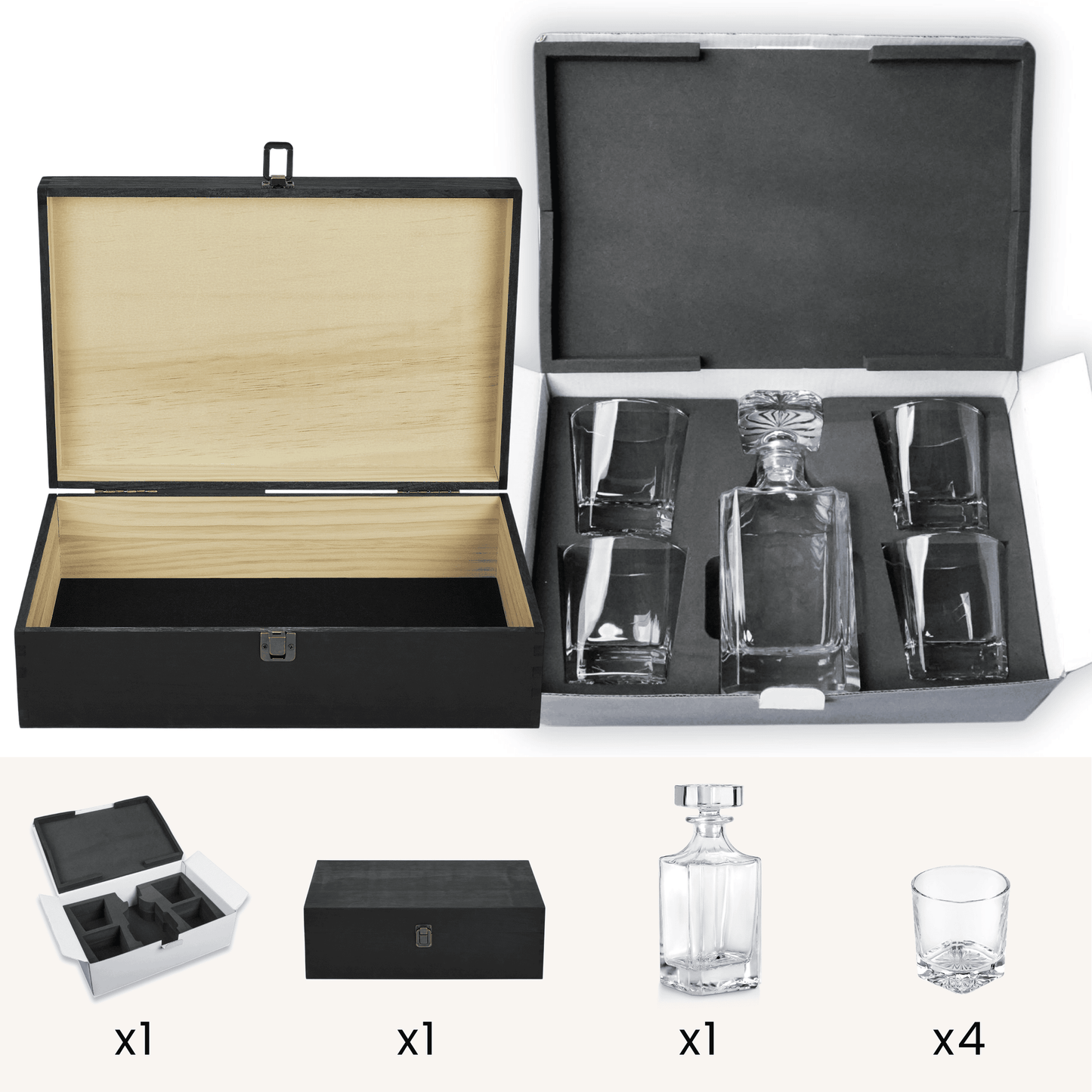 Beverage Glass Decanter Set