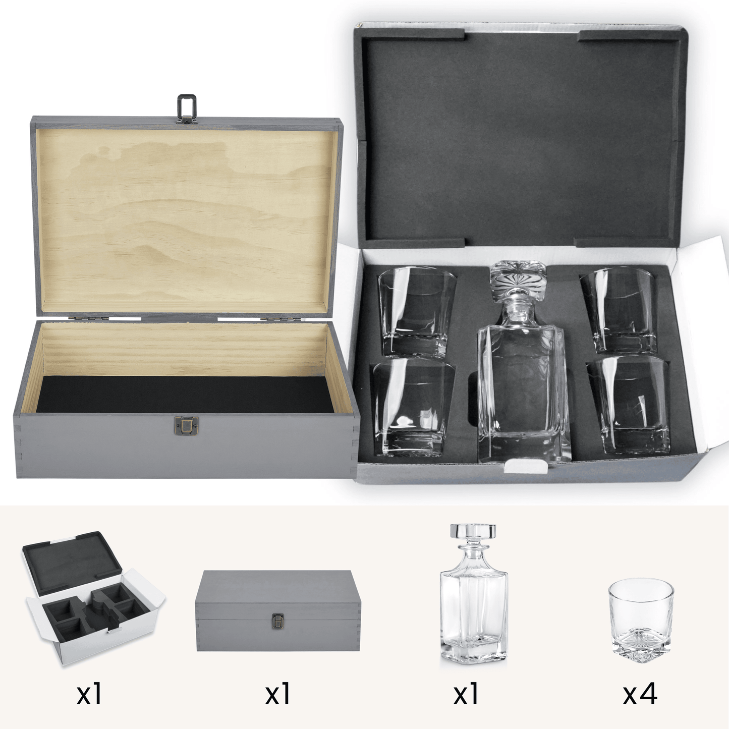 Beverage Glass Decanter Set