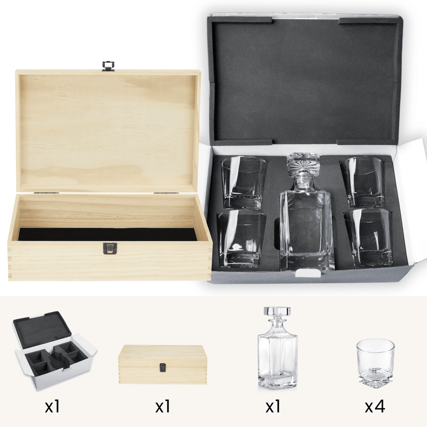 Beverage Glass Decanter Set