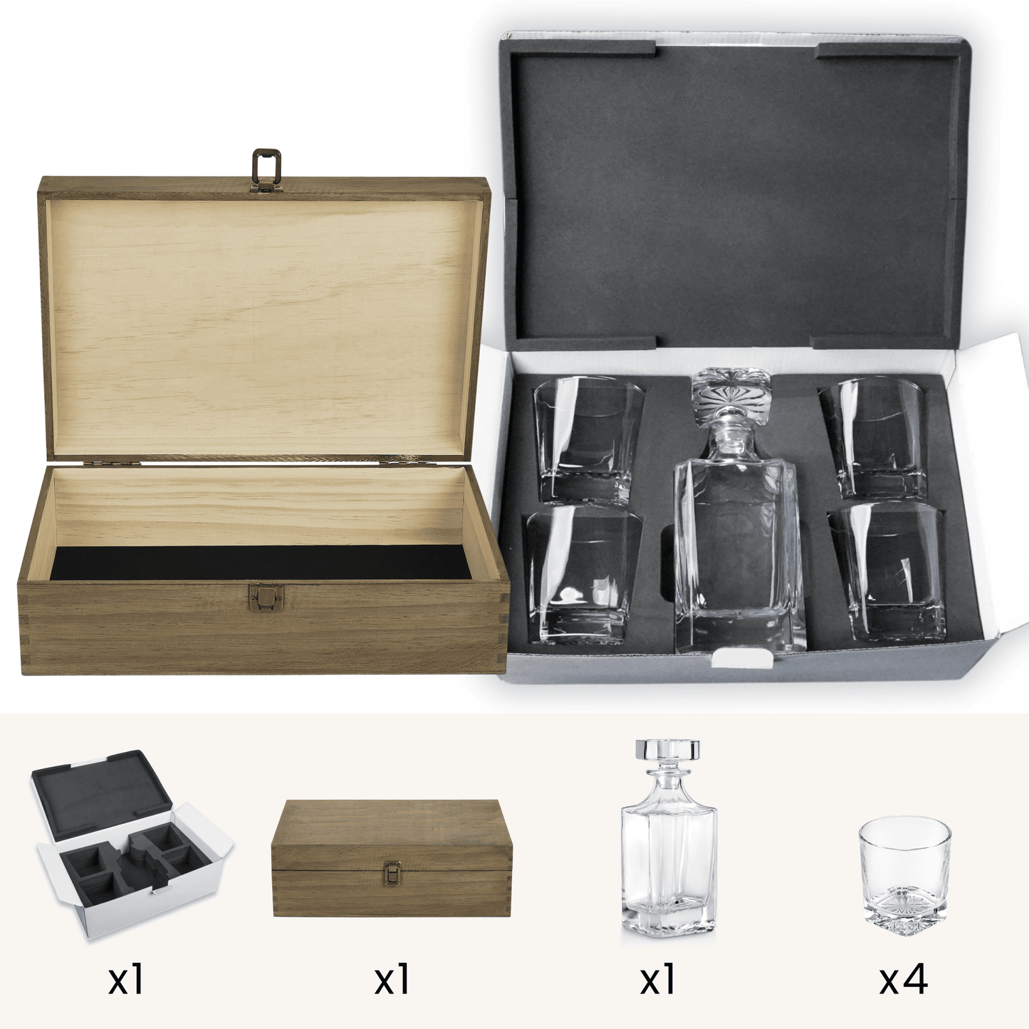 Beverage Glass Decanter Set