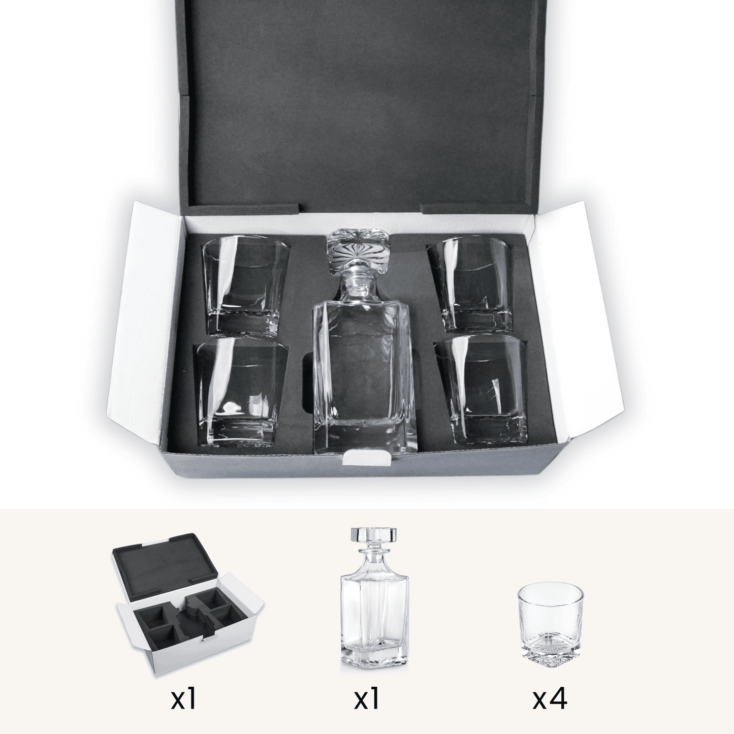 Beverage Glass Decanter Set