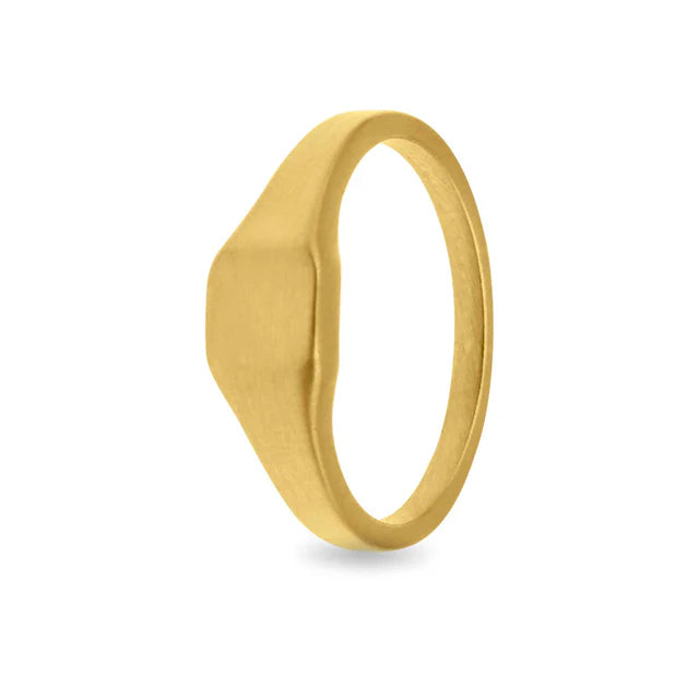 Customizable Blank Engravable Square Signet Ring