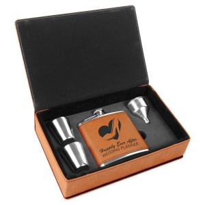 Customizable Leatherette Flask Gift