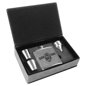 Customizable Leatherette Flask Gift