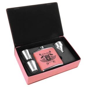 Customizable Leatherette Flask Gift