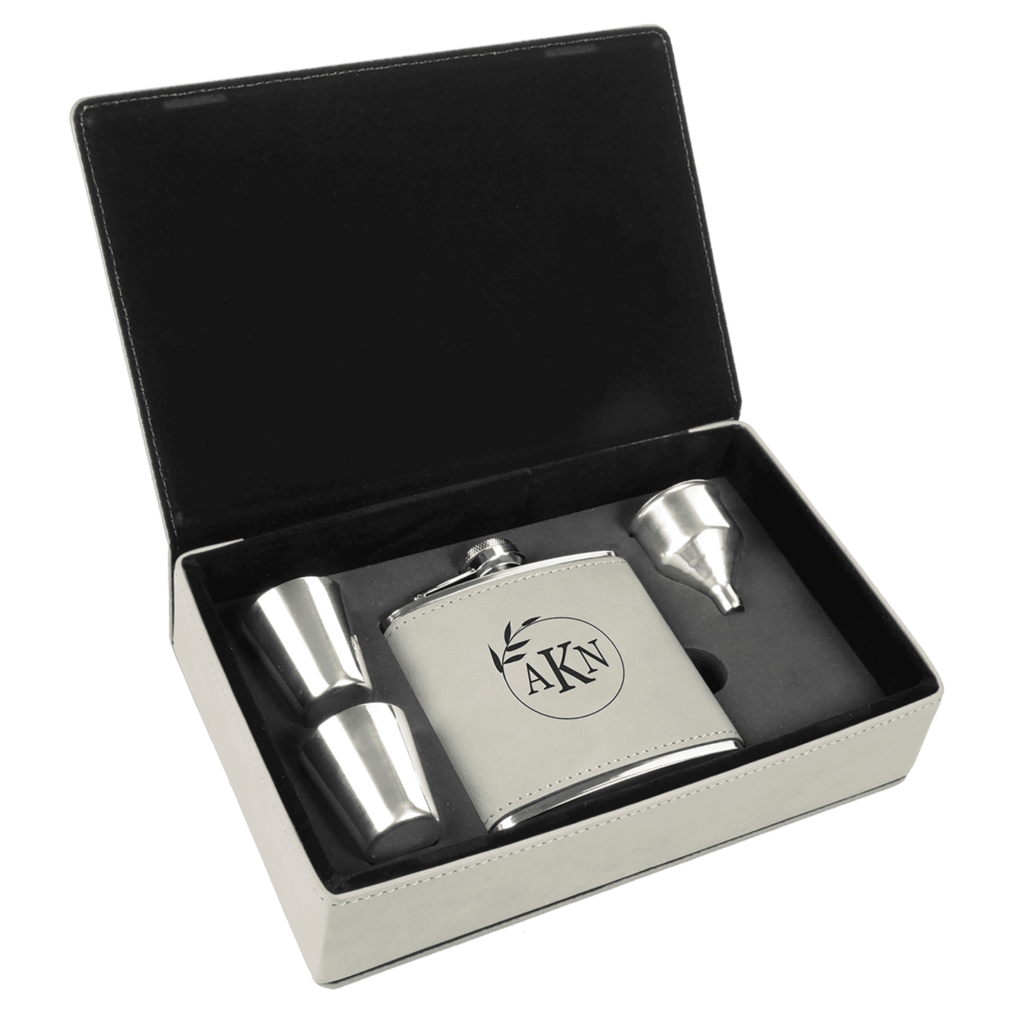 Customizable Leatherette Flask Gift