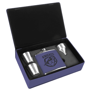 Customizable Leatherette Flask Gift