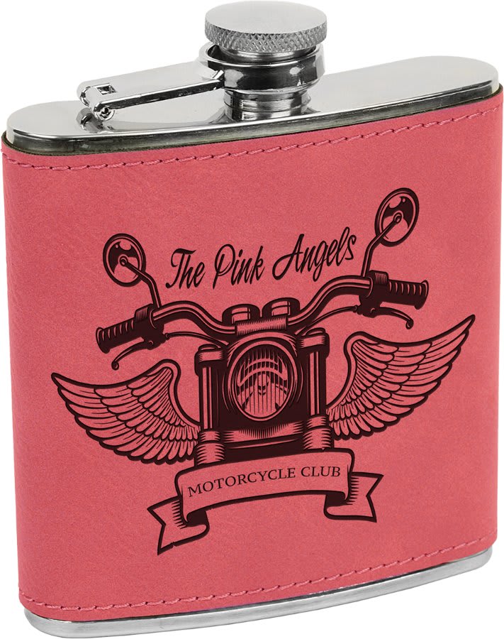 Customized Leatherette Stainless Steel Flask