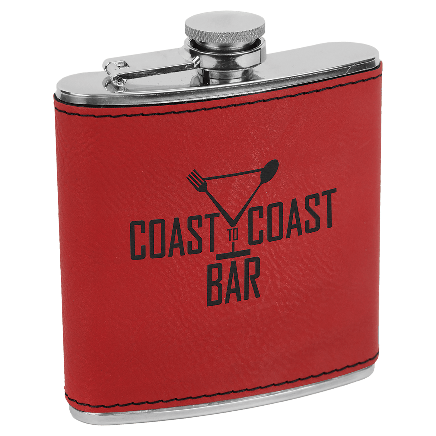 Customized Leatherette Stainless Steel Flask