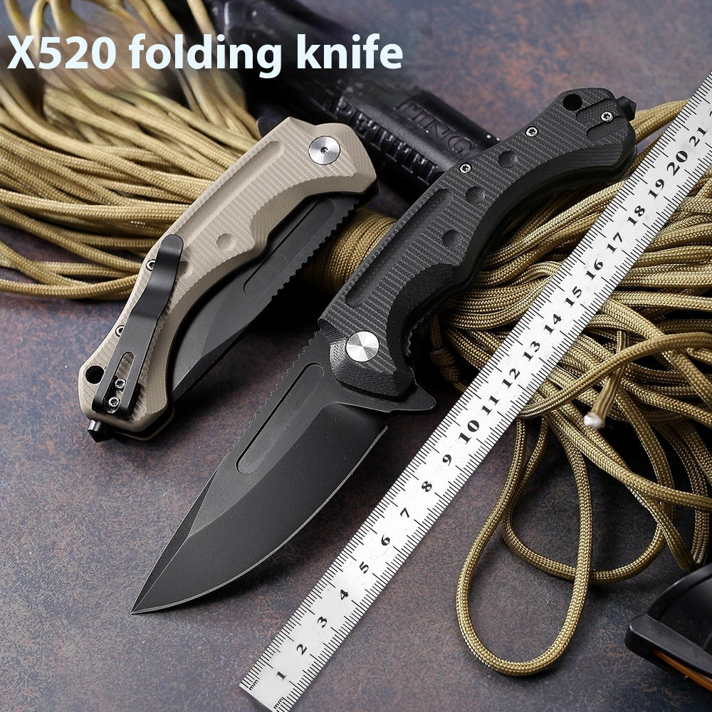 Willia Outdoor Tactical Camping Survival Folding Pocket Knife-Multifunctional Stainless Steel Easy Carry Gift Box Packaging OEM