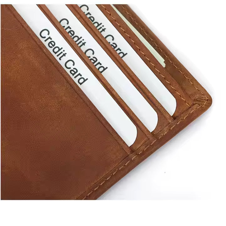 Custom Engraved Leather Wallet – Personalized Gift for Son from Mom – Ideal Christmas Present for Him