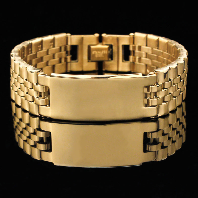 Popular Hot Sale Simple Vintage Advanced Stainless Steel Fashion Jewelry Bracelets