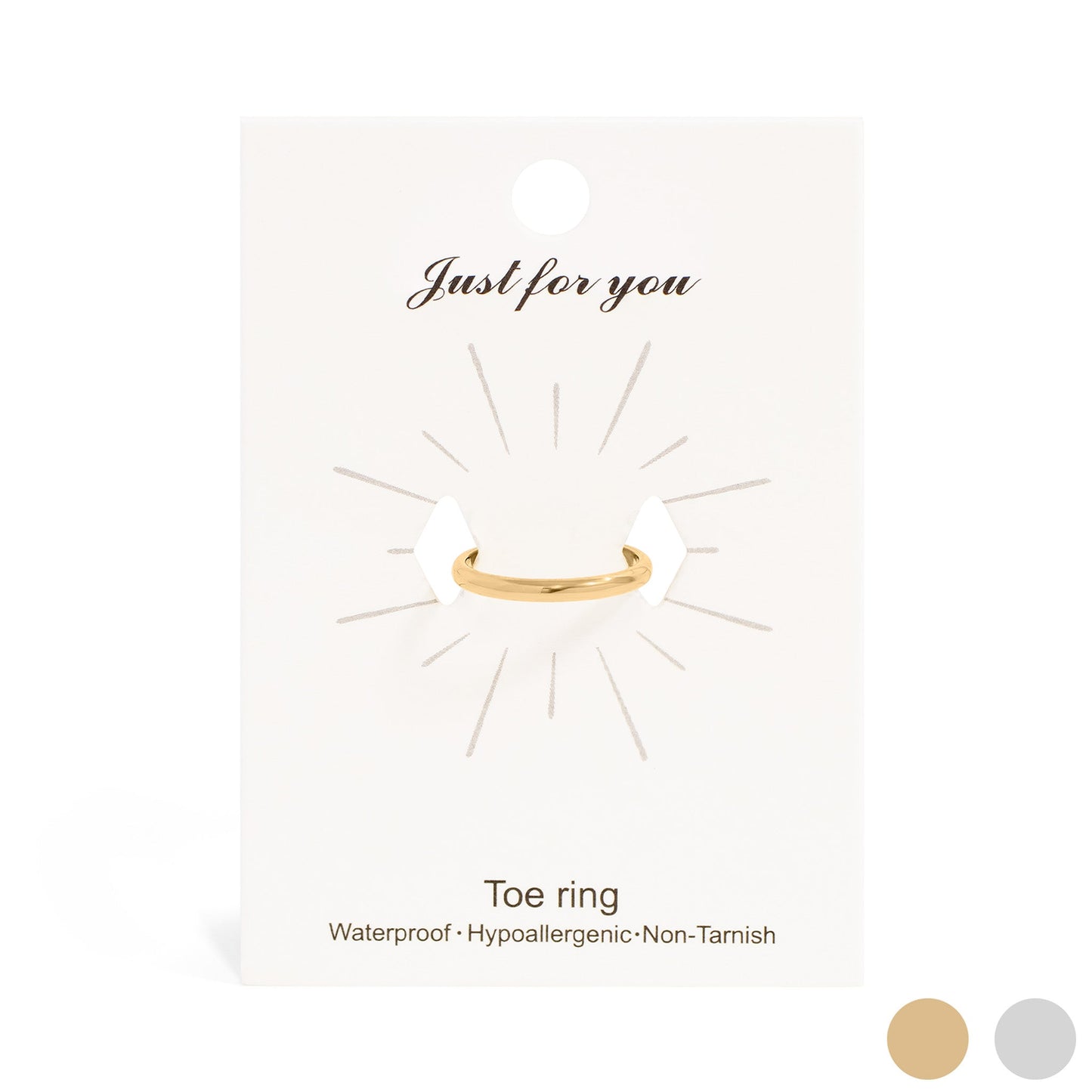 18K Gold PVD Stainless Steel Toe Ring / KSS0015