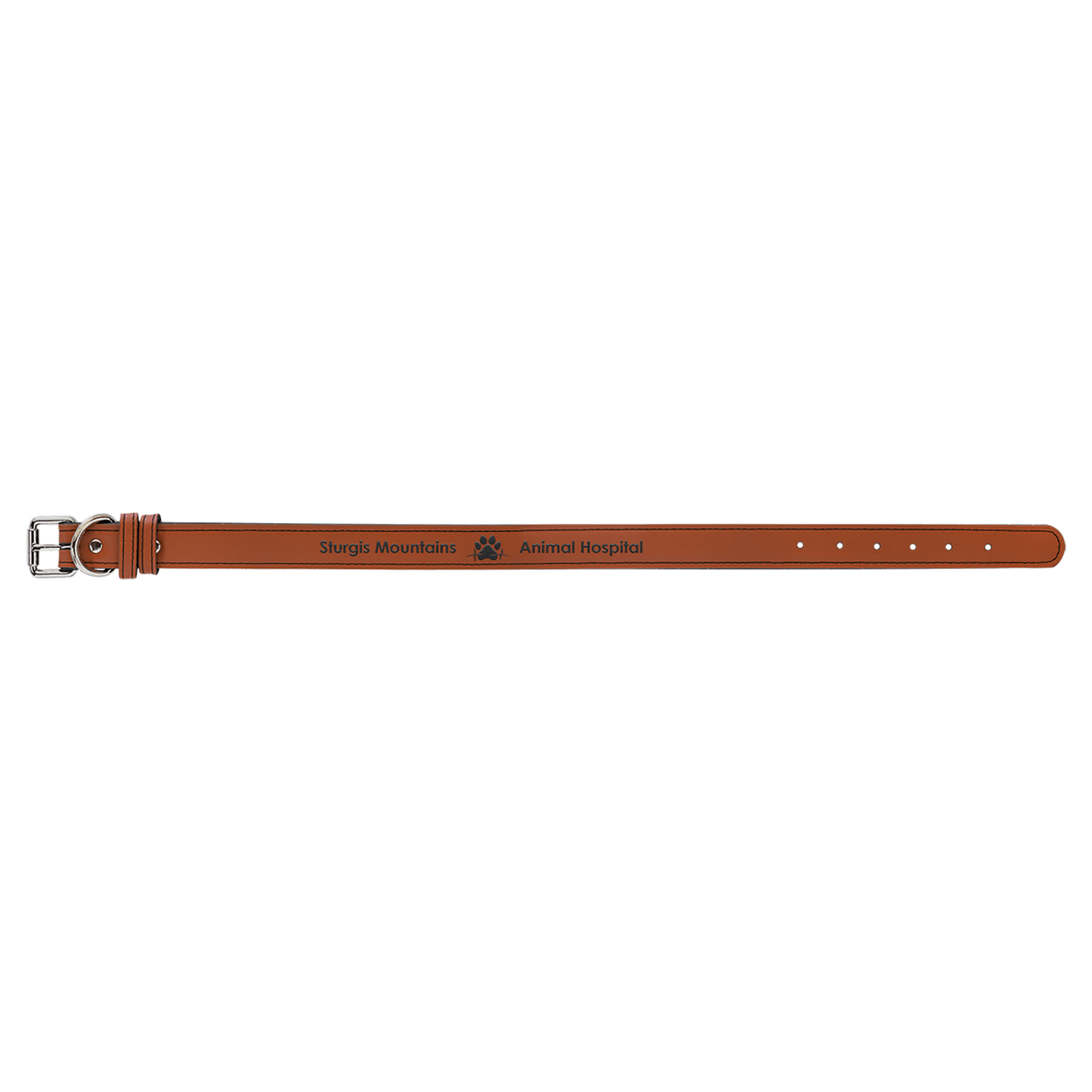 Engravable Leatherette Dog Collar