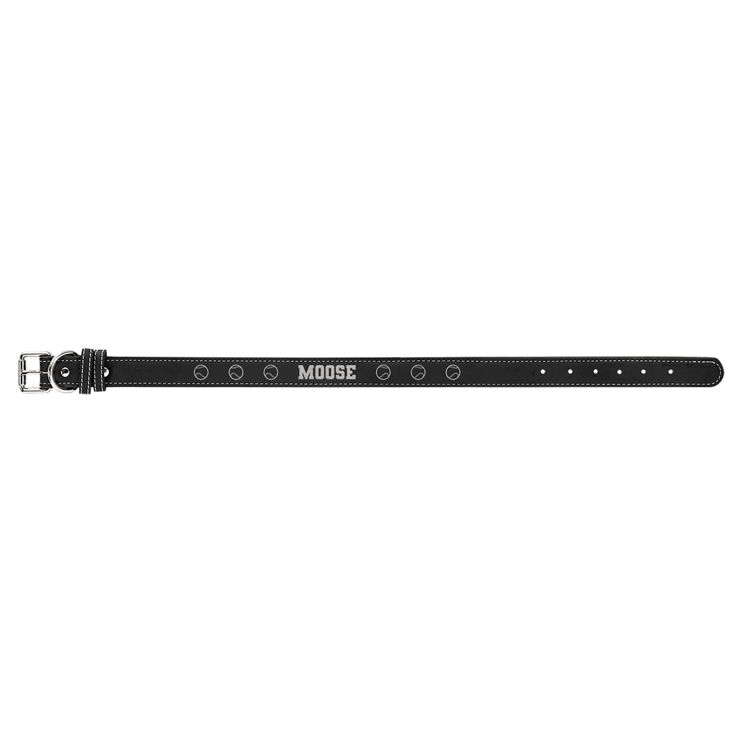 Engravable Leatherette Dog Collar