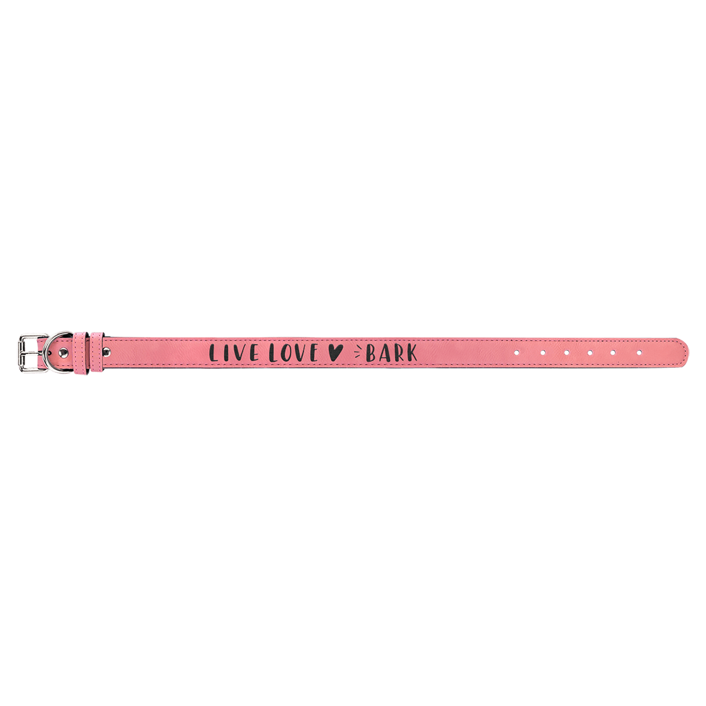 Engravable Leatherette Dog Collar