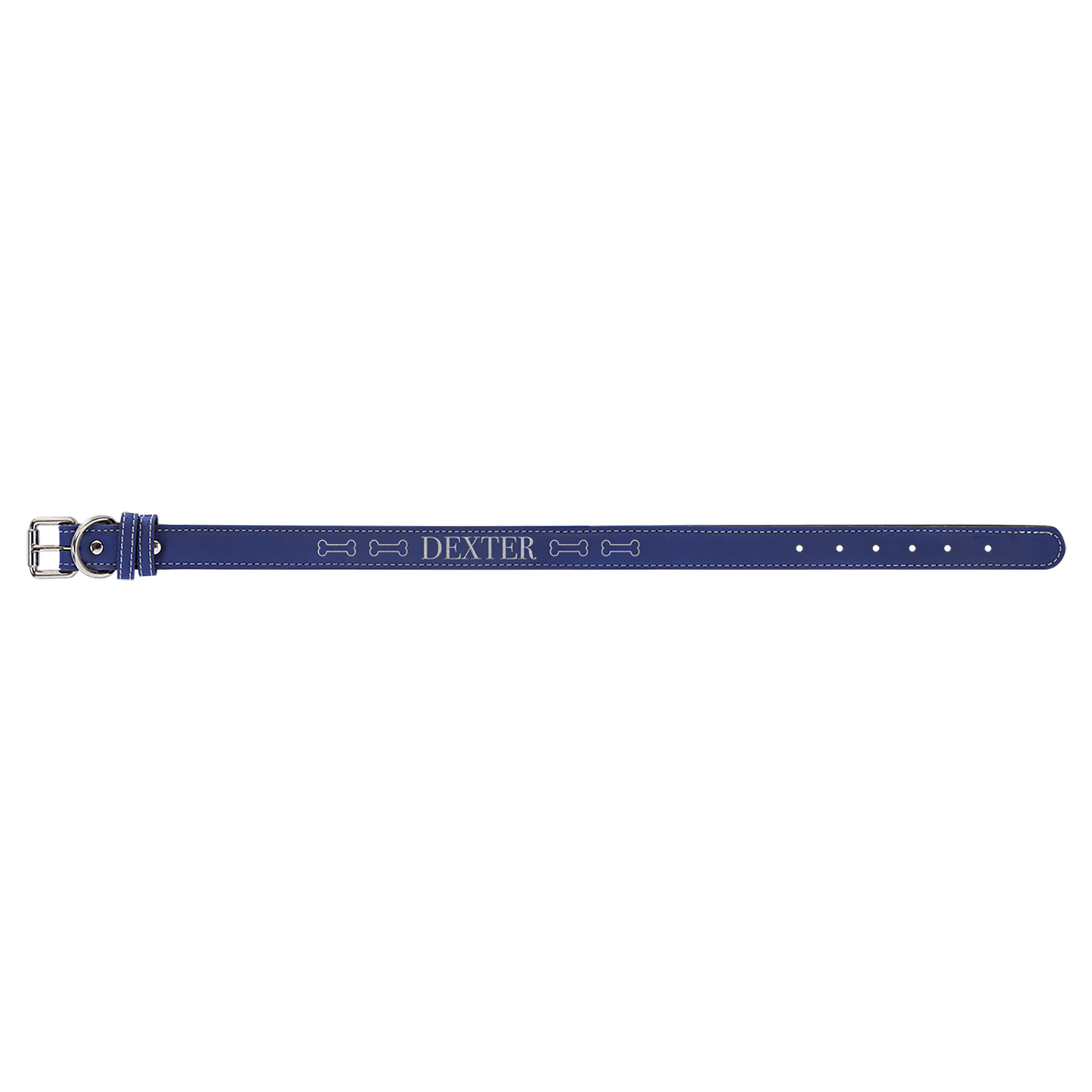 Engravable Leatherette Dog Collar