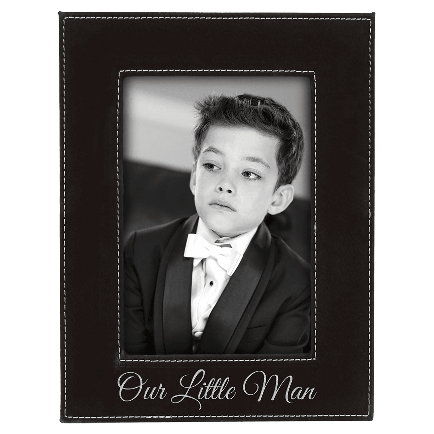 Custom Engraved Leatherette 4×6 Photo Frames