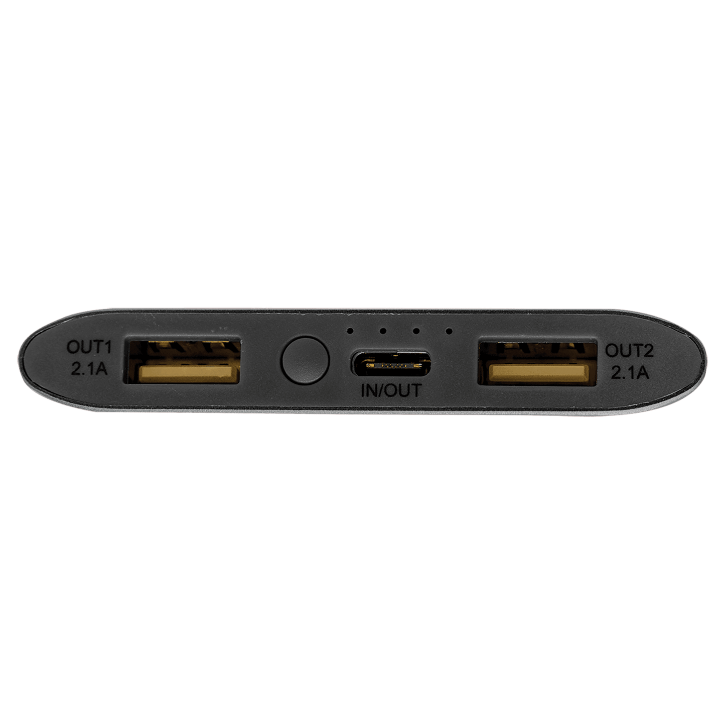 Personalized 8000MAH Power Bank & Wireless Anodized Aluminum Charger with USB-C Cord