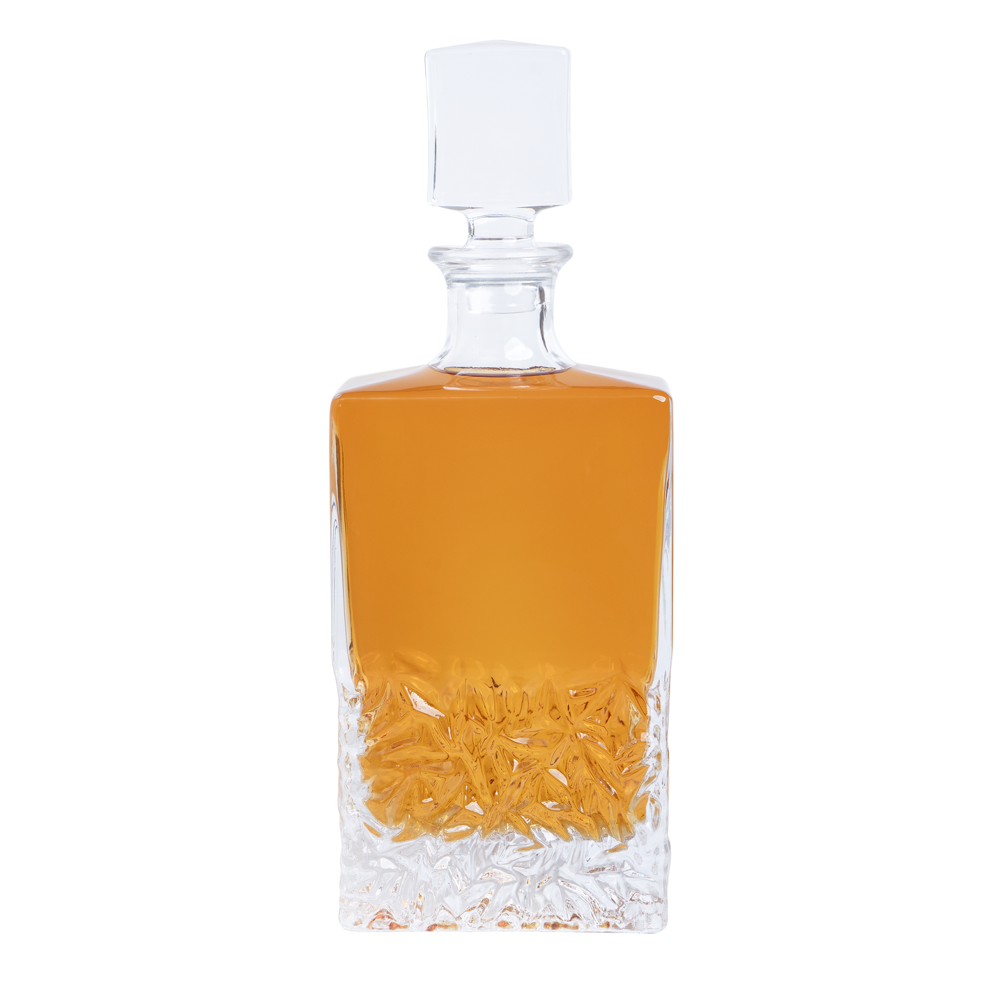 Customizable Beverage Glass Decanter - Rectangle - 750Ml