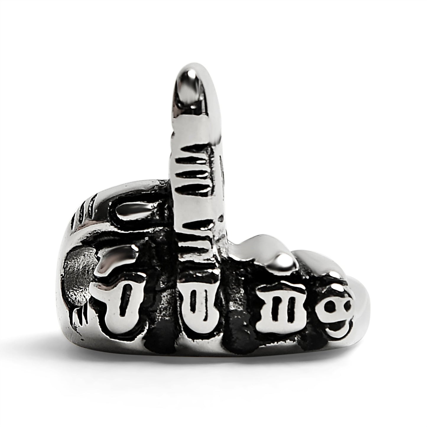 Stainless Steel Polished Middle Finger Ring / SCR3031
